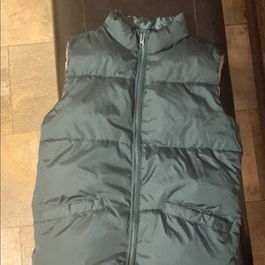 Old Navy Green Puffer Vest